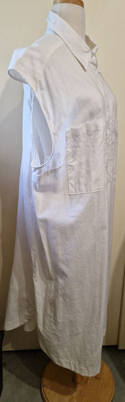 H&M Robes: Damen Kleid weiss, Gr. XL, ärmellos, Leinenoptik – Neuf (Voir description) à Oberengstringen par Sheera7 1