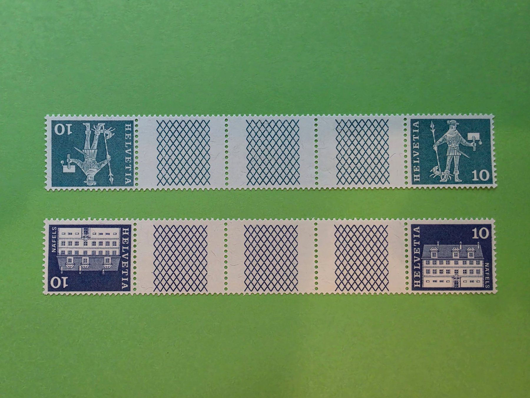 Tutti i francobolli: 168-1970 Zwischenstegmit S73+S74 , postfrisch** – Nuovo (secondo la descrizione) da Leimbach AG venduto da jaja79