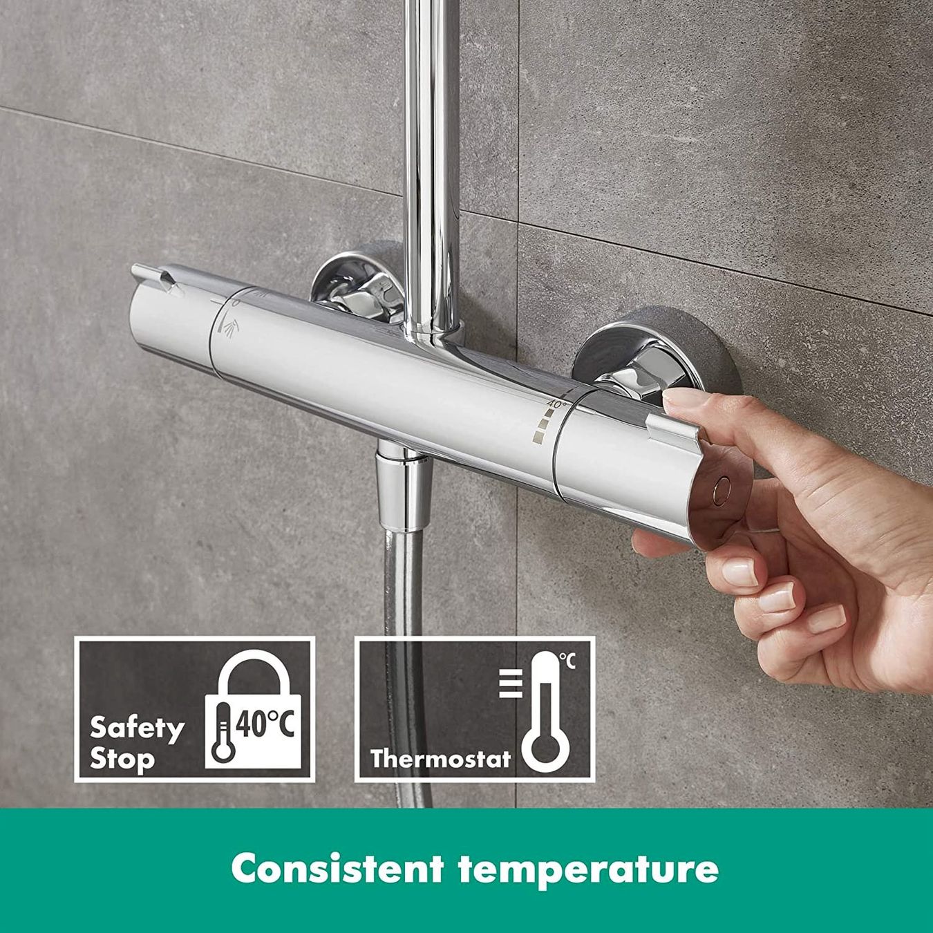 Hansgrohe Douches: Hansgrohe Crometta E 240 1jet Showerpipe – Neuf avec emballage d'origine à Bottighofen par zaap 3