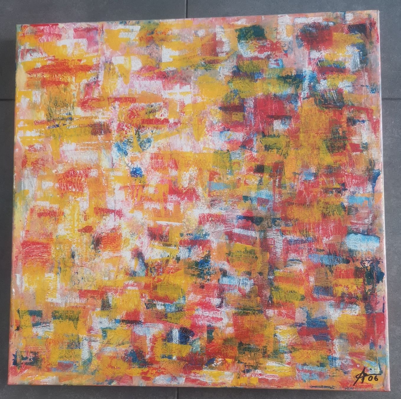 Dipinti: Bild Gemälde 50 x 50 x 4,5cm – Usato da Küssnacht am Rigi venduto da Gold_und_mehr