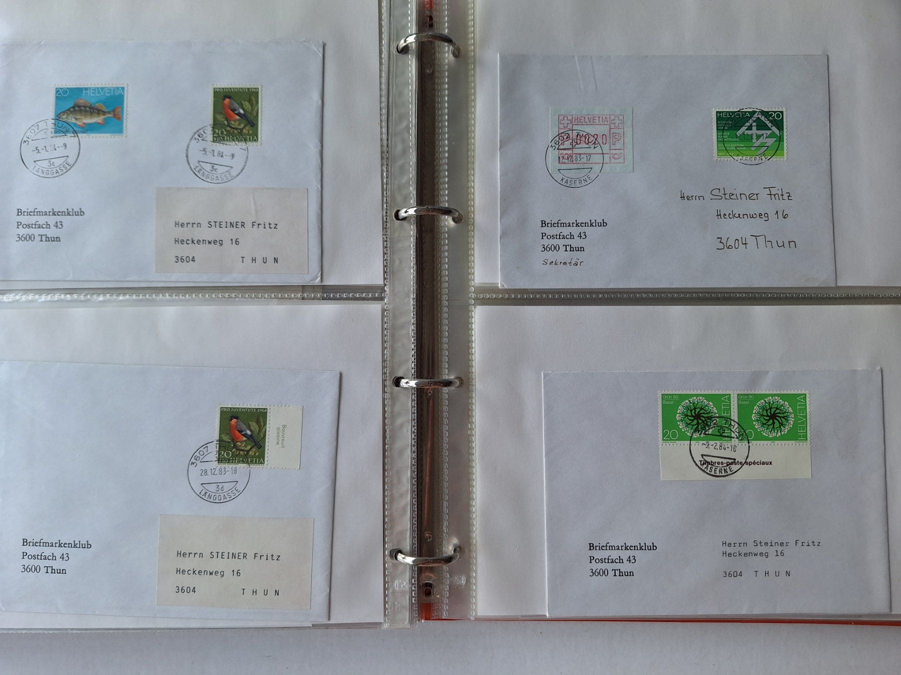 Tutti i francobolli: Briefmarkensammlung, ca, 100 Briefe, viel Thun! – Usato da Zürich venduto da t24_de 3