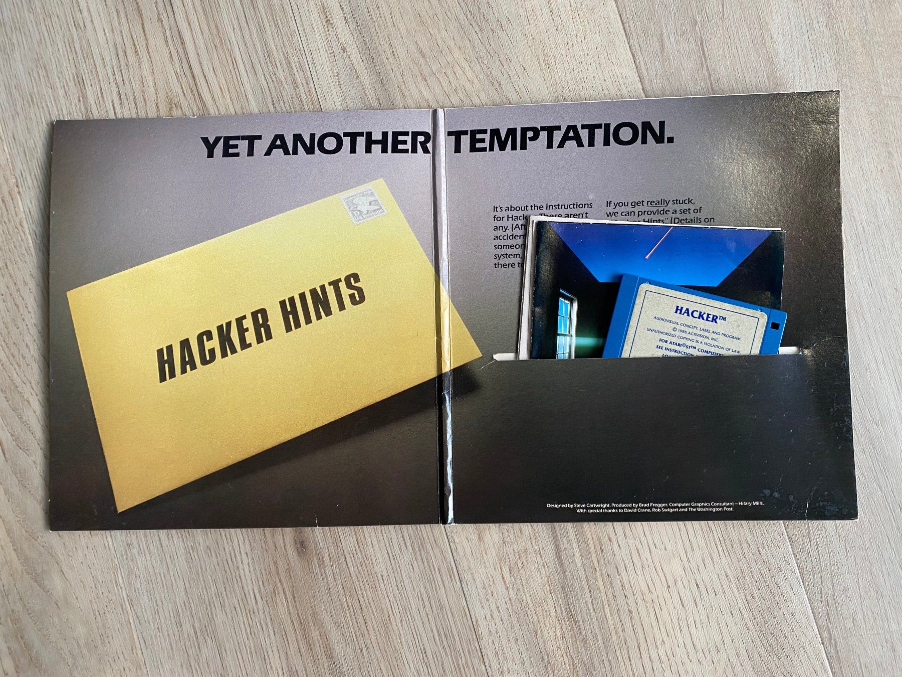 Giochi: Hacker Atari ST Game von Activision komplett mit Handbuch – Usato da Wetzikon ZH venduto da BackToRetro 1
