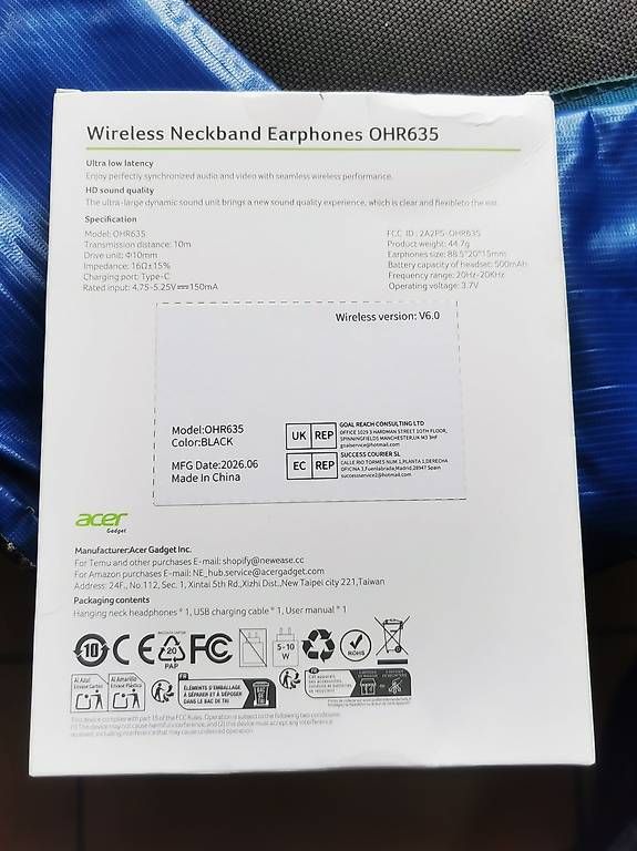 Casques audio: Wireless Kopfhörer Marke 'Acer" – Neuf avec emballage d'origine à Brissago par dee07 2