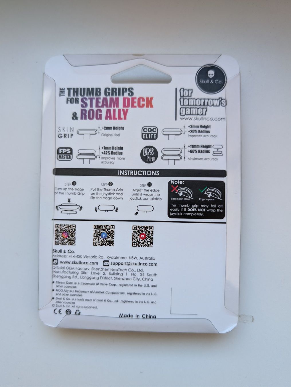 Controller: Skull & Co. Thumb Grip per Steam Deck e ROG Ally – Usato da Lugano venduto da axa_s25j 2