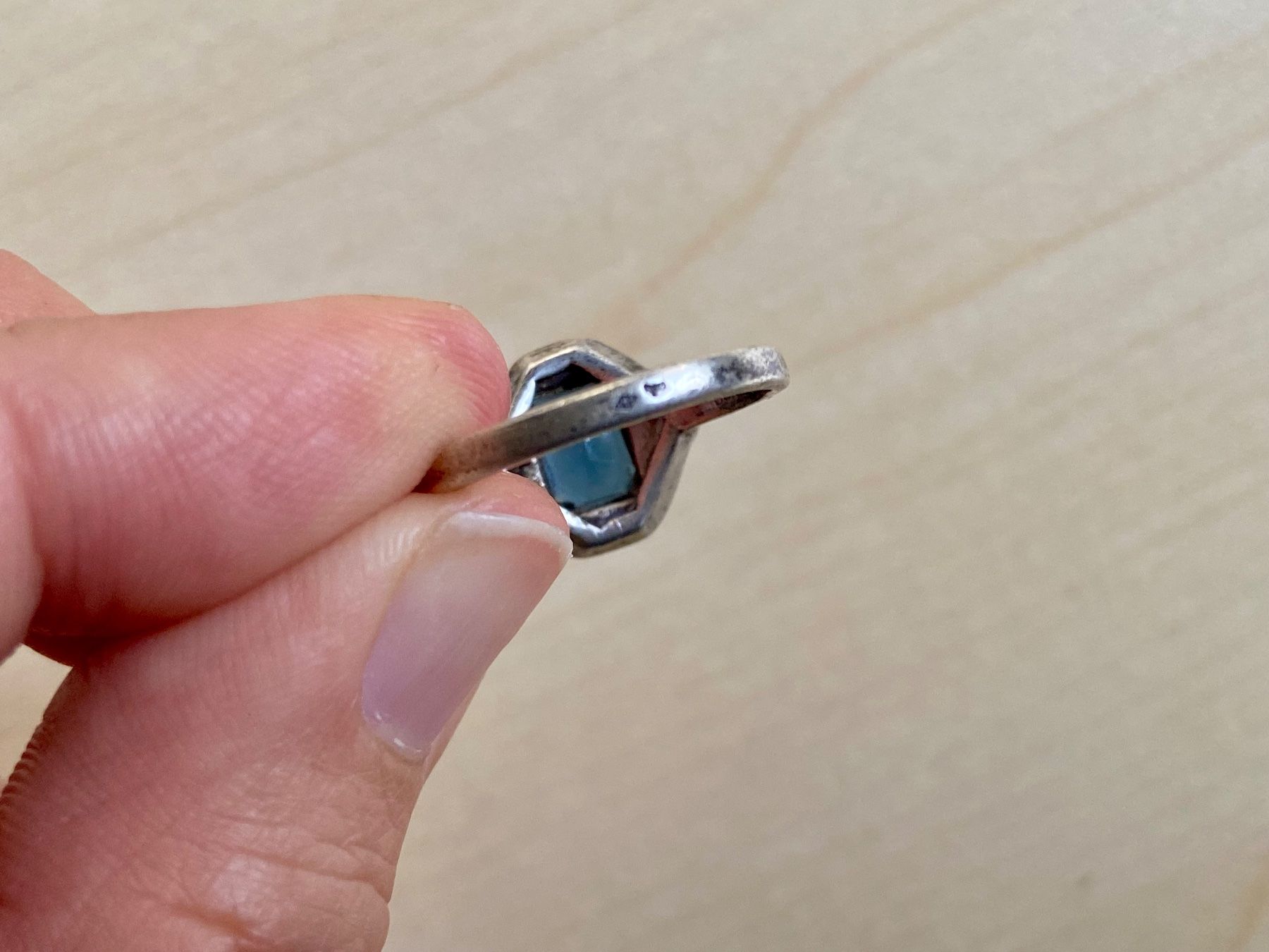 Anelli: Art Deco Silber Ring 1920 mit Stempel – Usato da Niederhasli venduto da YHHC 6