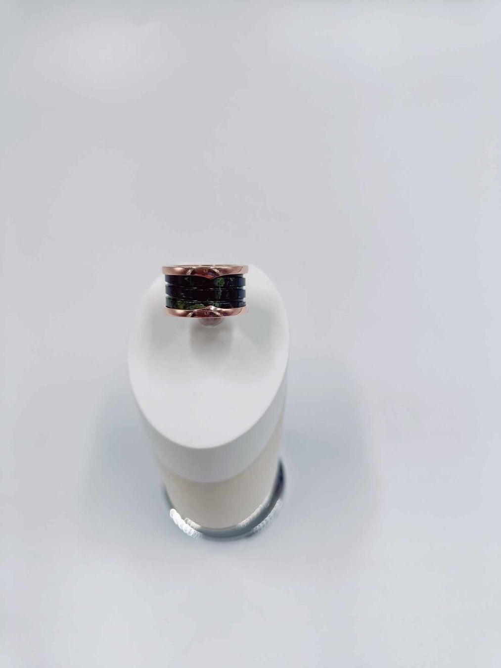 Bulgari Anelli: BVLGARI "B ZERO" 3 BAND GRÜNER MARMOR RING – Usato da Luzern venduto da EdiGem 9