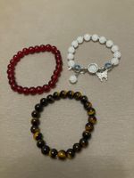 3 hübsche sommerliche Armbänder, dehnbar, Sujet gem. Foto