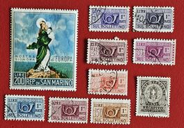 ITALIEN ITALIA PER PACCHI RECAPITO GEBR. SAN MARINO 1966**