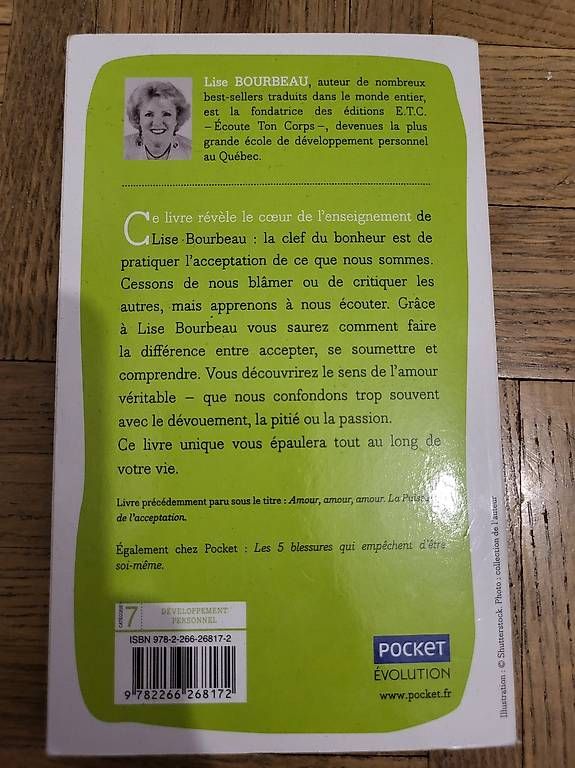 Libri: La puissance de l'acceptation de Lise Bourbeau – Usato da Lausanne venduto da sar_yyb7 1