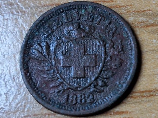 Tutti le monete: 1 Rappen 1882 – Usato da Münchenstein venduto da purbach1 4