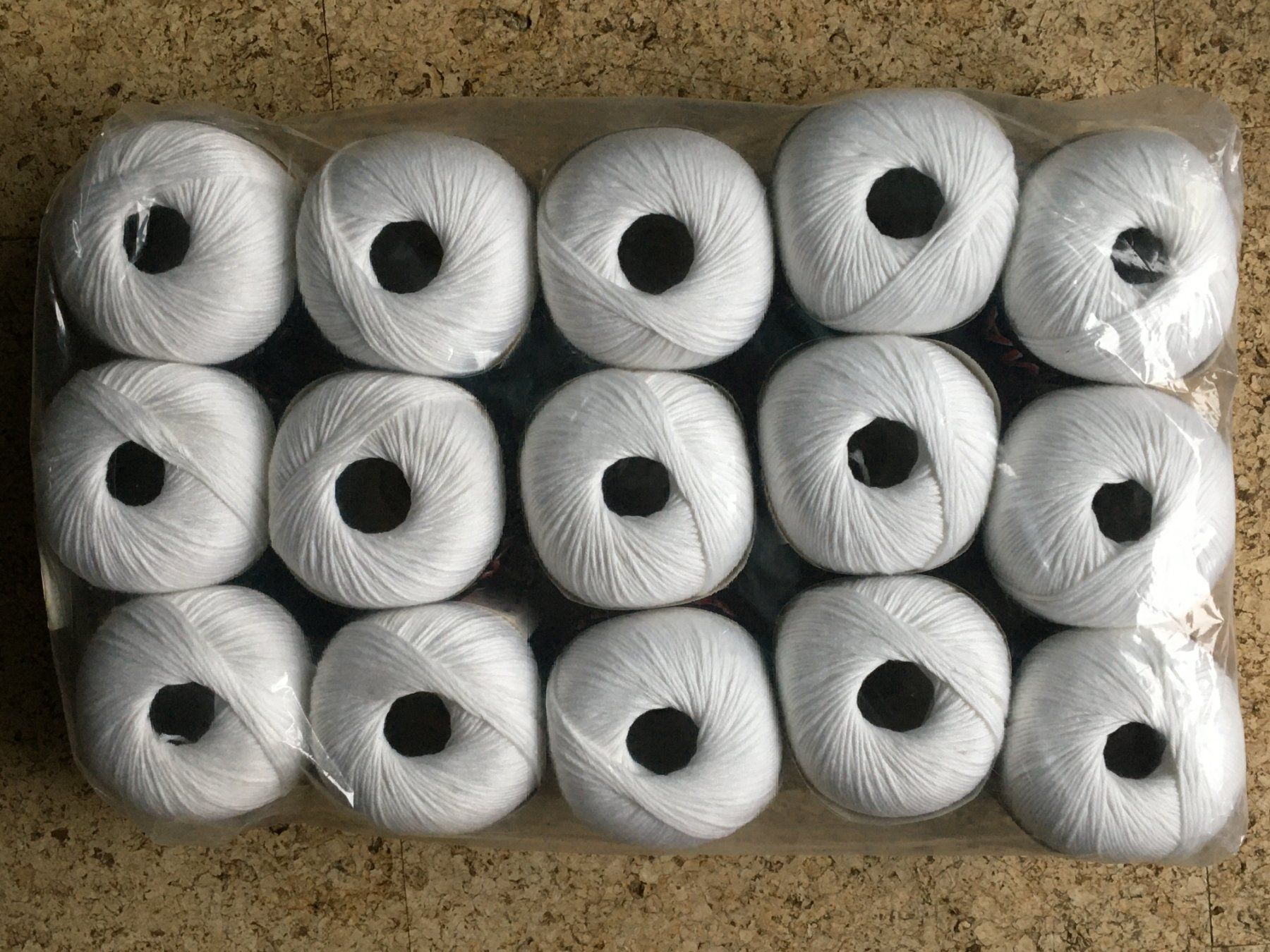 Cordicelle & Fili: Garn, 86% Baumwolle, 14% Viscose, weiss, neu – Nuovo e nell'imballaggio originale da Bern venduto da Debo99 2