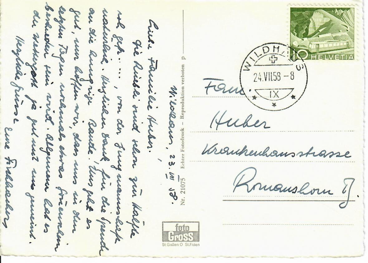 Cartoline postali: Gräppelensee – Usato da Hochdorf venduto da Ziegel-16 1
