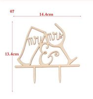 NEUER Torten Topper MR & MRS aus Holz - 2021114