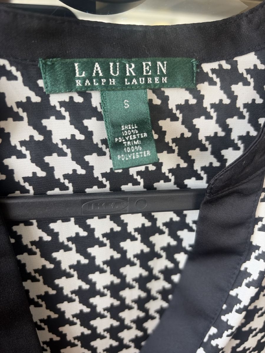 Ralph Lauren Blusen: Lauren Ralph Lauren Bluse Gr. S Hahnentritt Schwarz Weiss El – Neu (gemäss Beschreibung) aus Wallisellen von Lan_82sz 3