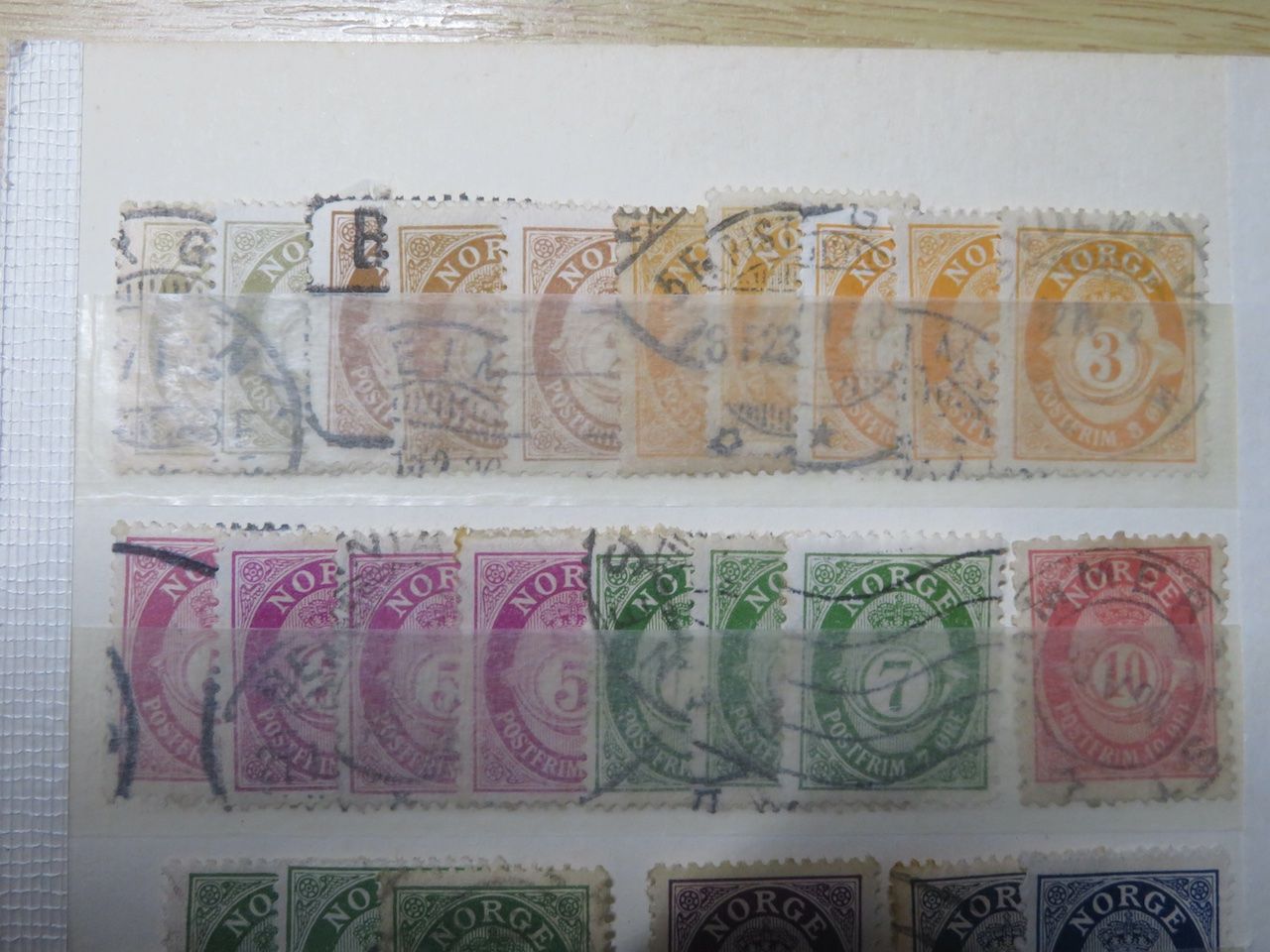 Alle Briefmarken: Norwegen ab uralt auf einer Doppelsteckkarte – Gebraucht aus Spreitenbach von heitersberg54 2