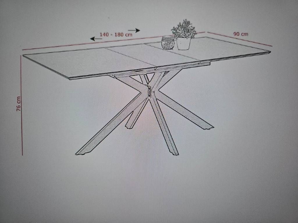 Tables: Table à manger en verre gris extensible  Comme neuve – D'occasion à Prangins par MagicPierre1 2