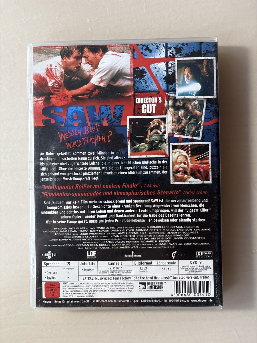 Alle DVDs: SAW – Gebraucht aus Ruswil von Slivio_ 1