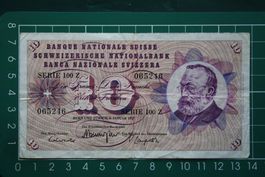 gottfried keller banknote 10 franken 1977