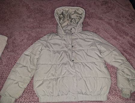 REVIEW Winterjacke Damen Gr. M Übergangsjacke Jacke grau