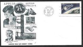 USA Sonderbrief Apollo 4 Startbeleg Cape Canaveral 9.11.1967