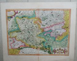 Hannau Namur  Kupferstichkarte von Mercator