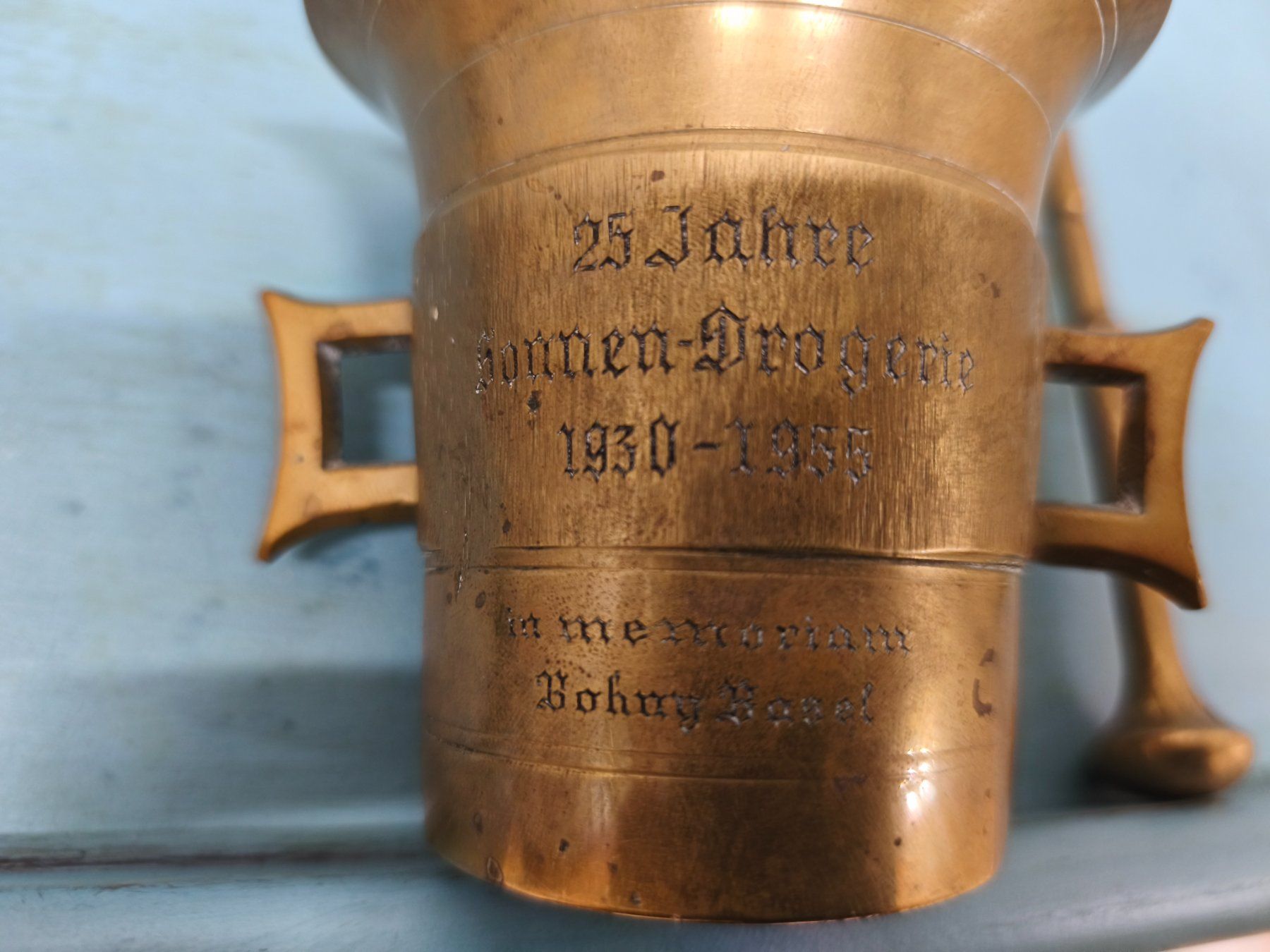 Sonstiges für das Kochen & Backen: Antiker Apotheken Mörser Messing – Gebraucht aus Zürich von Jul69 9