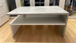 Moderner Couchtisch/Salontisch Beton-Optik mit Ablagefach