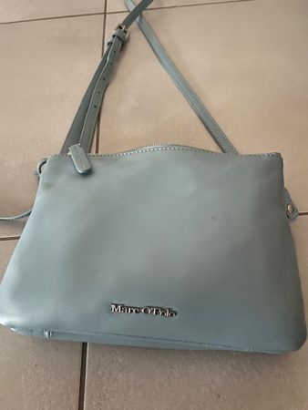 Marc o’Polo - Umhänge Tasche blau- echtes Leder