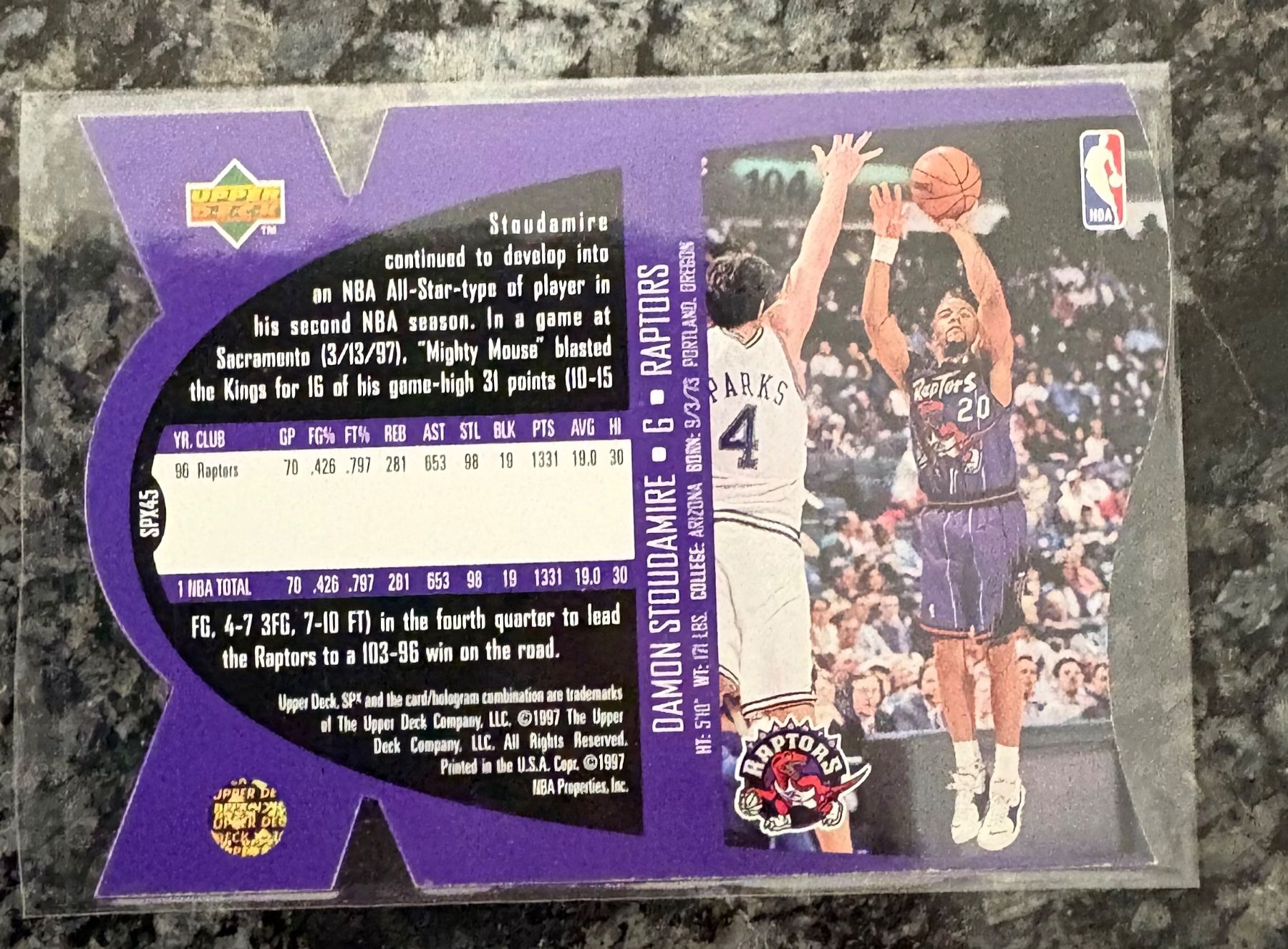 Nba Carte collezionabili: NBA Damon Stoudemire SPX 97 Card – Nuovo (secondo la descrizione) da Muttenz venduto da joba23 1