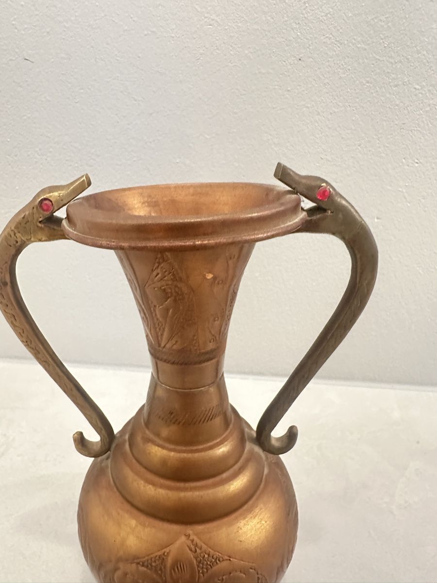 Vasi & Recipienti: Kupfervase mit Schlangenhenkeln – Nuovo (secondo la descrizione) da Nebikon venduto da Vanessa2003 3