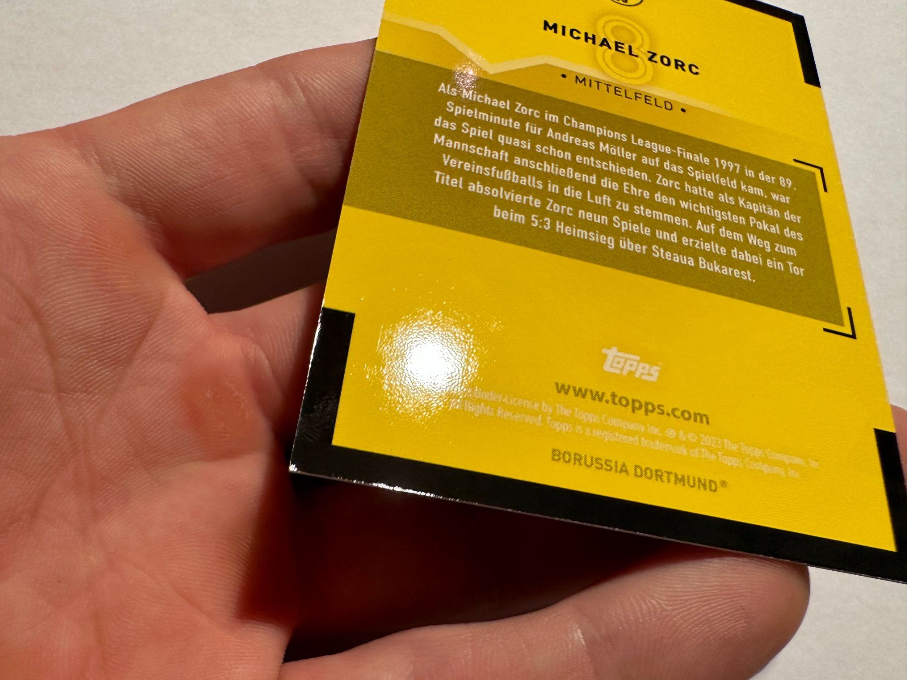 Panini Carte collezionabili: 2022 Topps BVB Set Michael Zorc /50 – Usato da Hagendorn venduto da Pokecollectorch 3