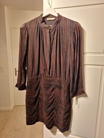 Sessùn Plissee-Kleid mit Glitzer / Lurex – ungetragen
