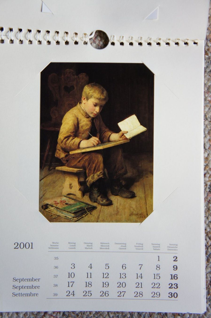Cartoline postali: 11 Ansichtskarten Albert Anker in Wandkalender neuwertig – Nuovo (secondo la descrizione) da Ins venduto da Baj 7