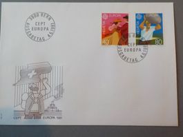1981, FDC, Europa, Serie