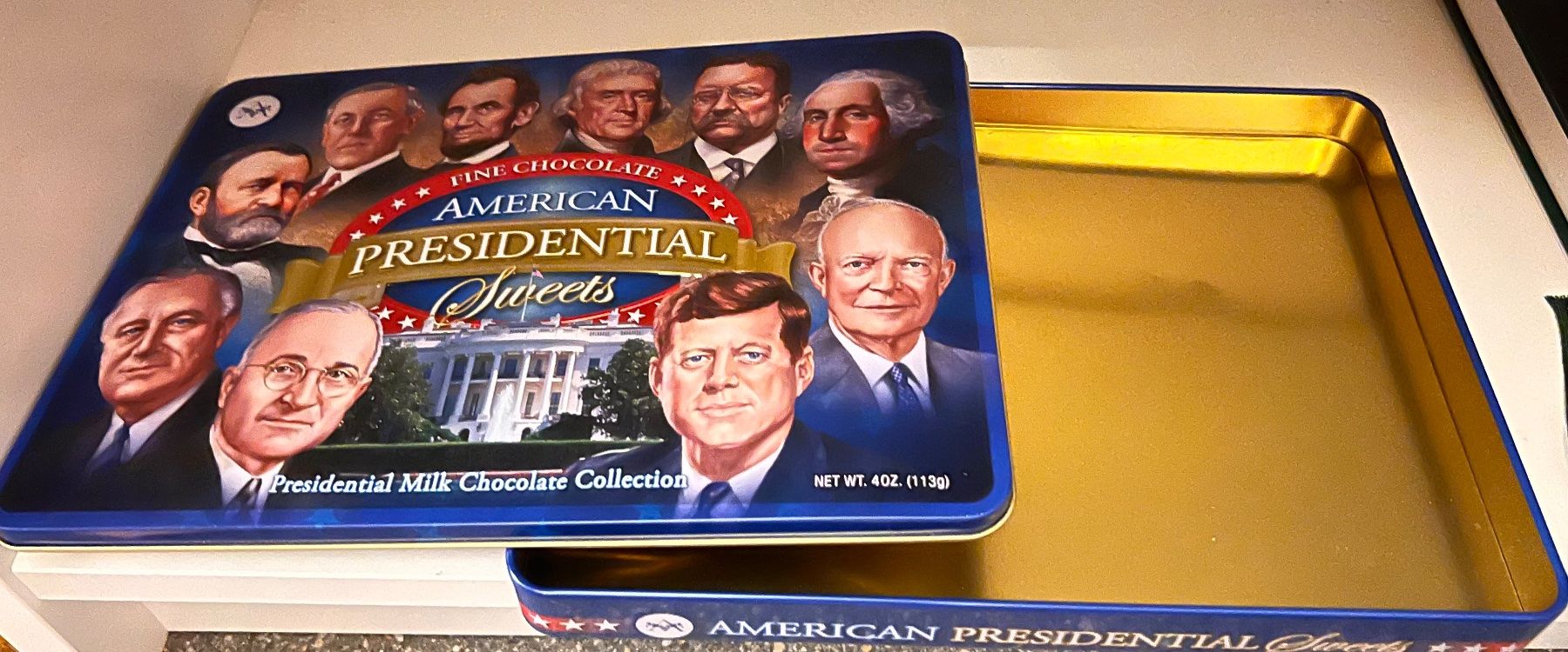 Altro in Decorazioni & Accessori: Tin box with American Presidents – Nuovo (secondo la descrizione) da Lausanne venduto da NYC67 1