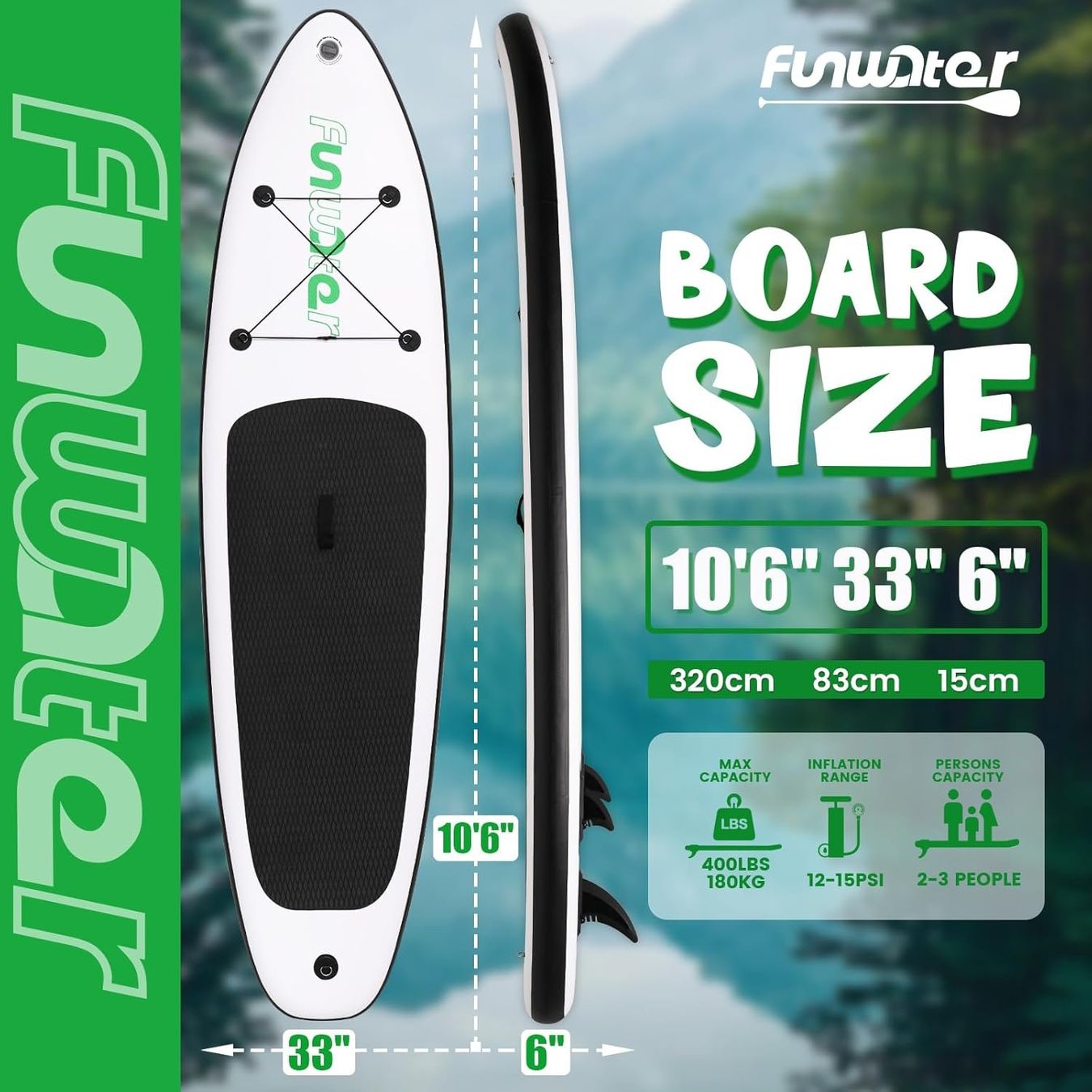 Tavole da surf e di nuoto: Aufblasbares Stand Up Padding Board Ultra Leicht SUP – Nuovo e nell'imballaggio originale da Hundwil venduto da pak_7zvn 1