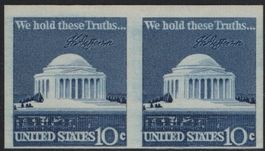 USA ABART ungezähntes postfrisches Paar