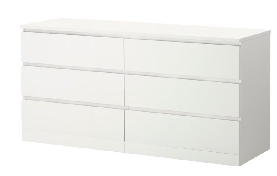 Ikea Kommoden: MALM Kommode mit 6 Schubladen, weiss, 160x78 cm – Gebraucht aus Baden von dinamo123 2