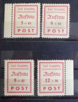 STRAUSBERG 1946: Wiederaufbau-Serie, gezähnt + ungezähnt, **