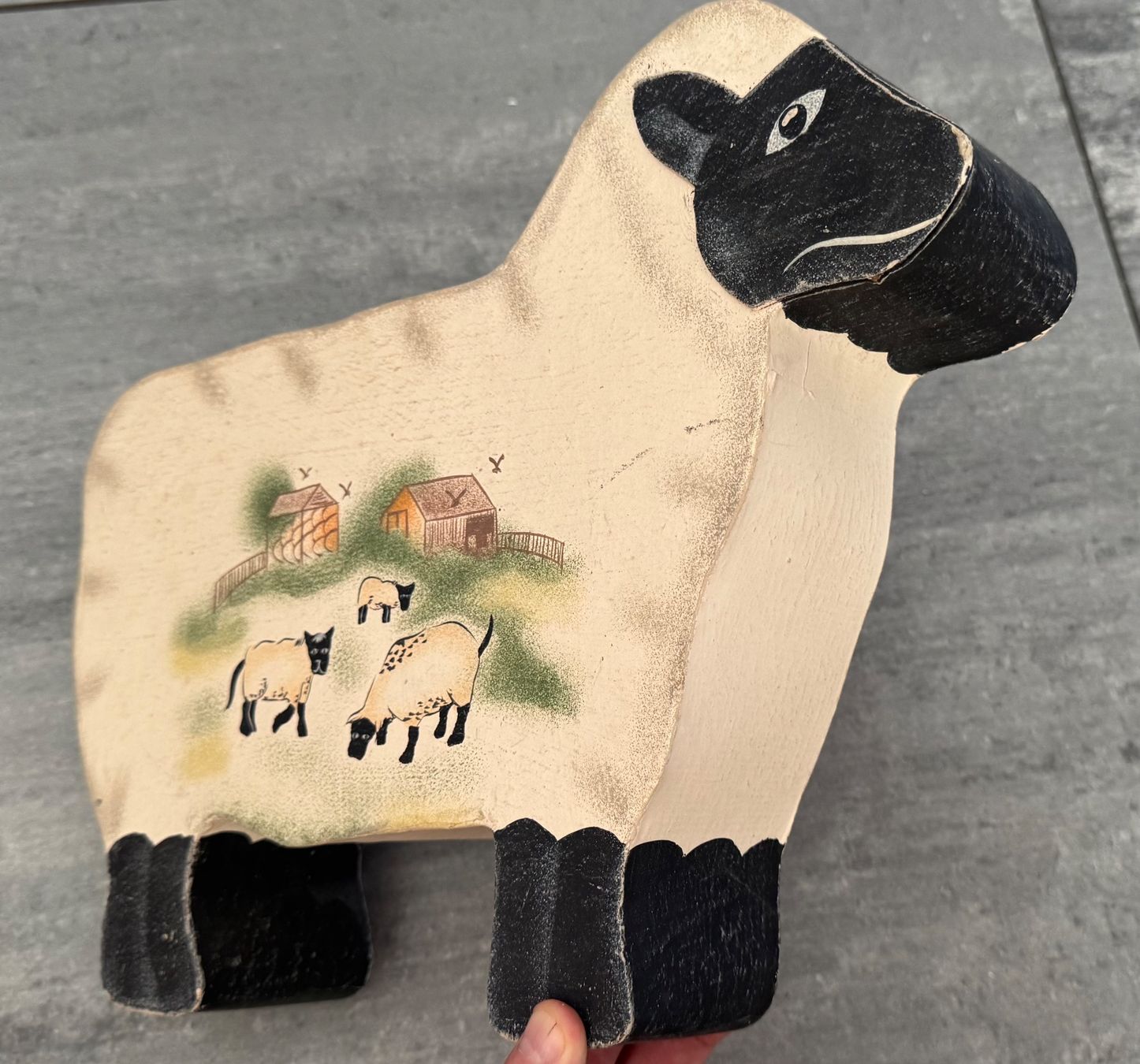 Dosen: Hochwertige Kartonbox - Schaf - Bauernhof - Vintage – Gebraucht aus Zürich von Alot16 4