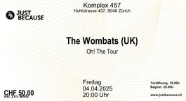 The Wombats Tickets, 28.07.26, 2 Stück