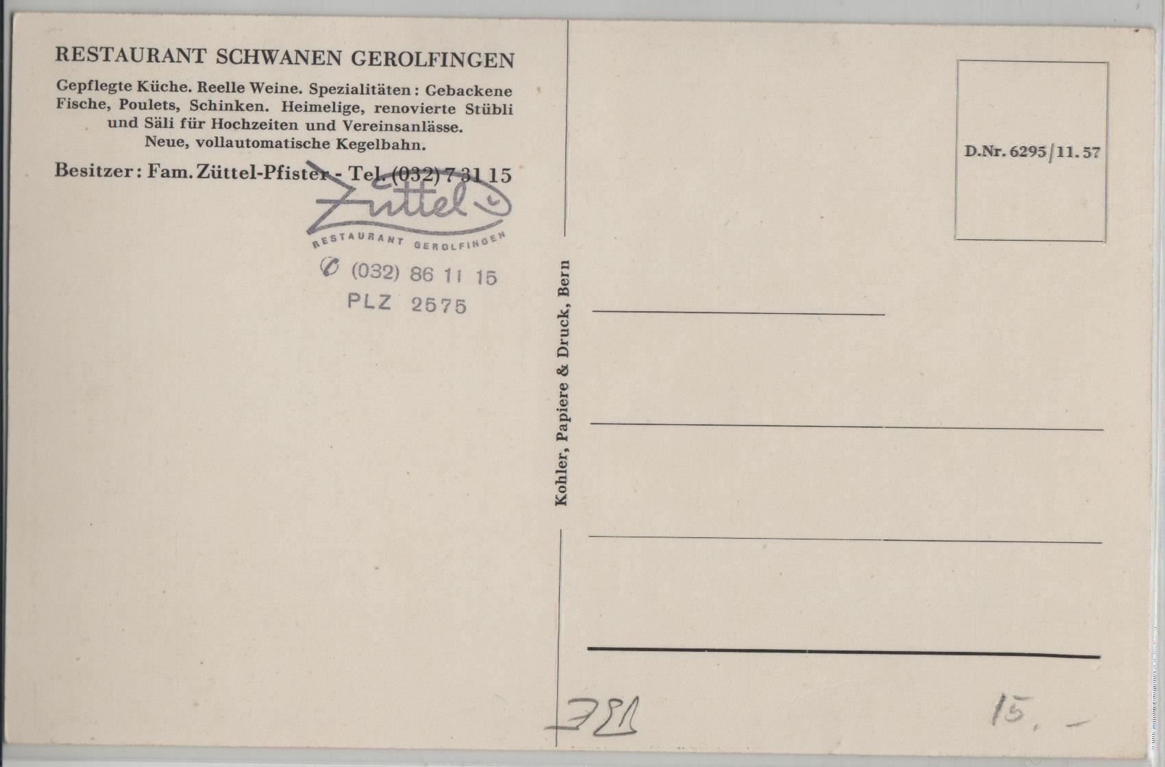 Cartoline postali: Gerolfingen - Restaurant Schwanen – Antico da Ettingen venduto da Kartenplanet 1