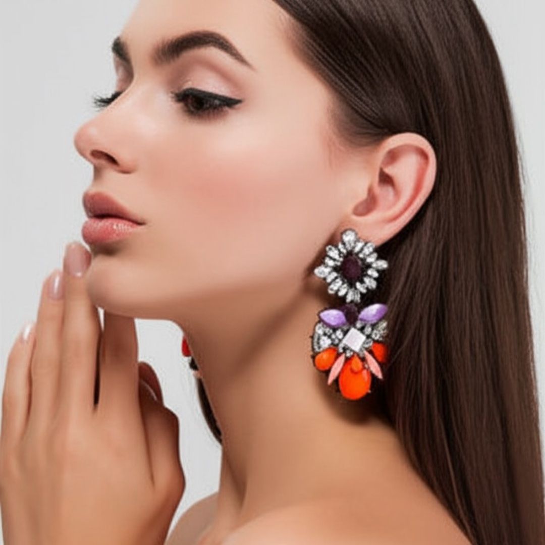Ohrringe & -stecker: Modeschmuck-Ohrringe mit Kunststeinen – Neu (gemäss Beschreibung) aus Oberkirch LU von petitefashion