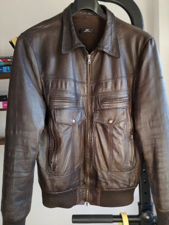 lederjacke braun herren