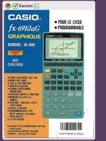 CASIO GRAPHIQUE fx-6910aG TopTaschenrechner Diagramme Tabell