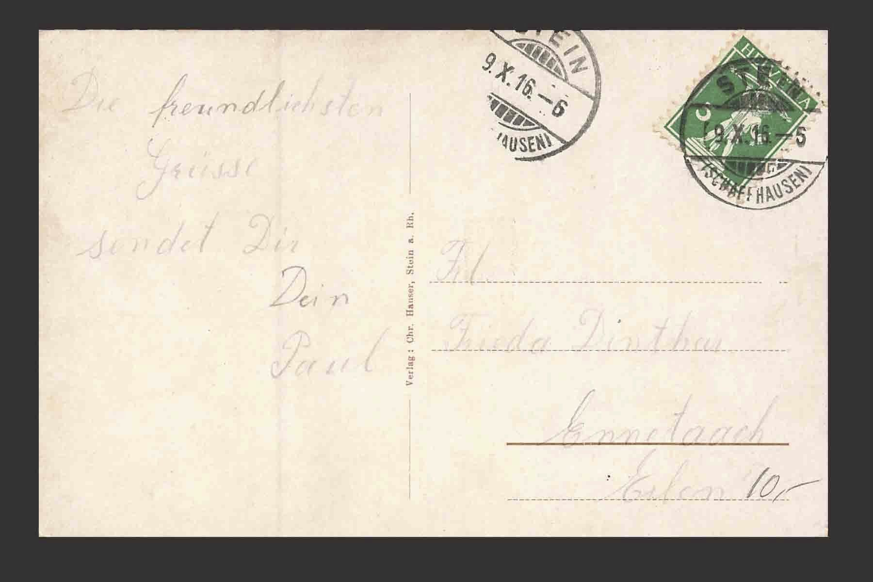 Ansichtskarten: AK Stein am Rhein – Gebraucht aus Goldau von artelier1 1