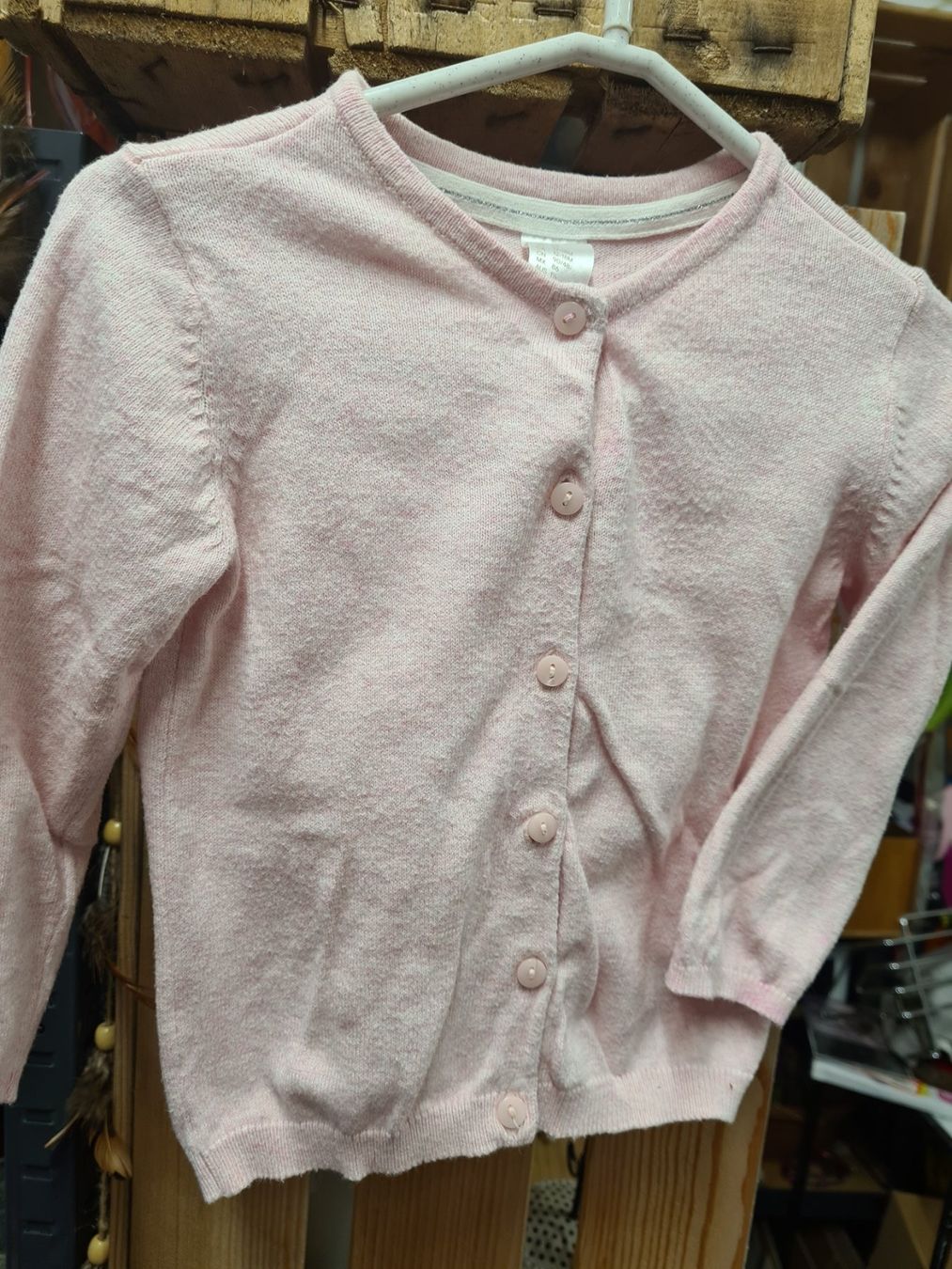Jacken & Mäntel: Kinder Feinstrickjacke 86,  rosa – Gebraucht aus Amriswil von used2use 1