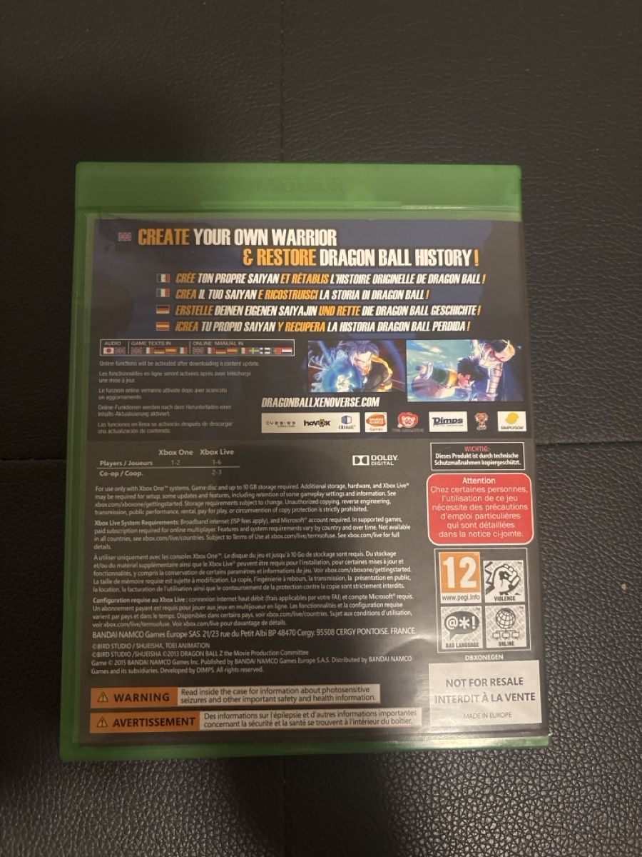 Giochi: Dragonball Xenoverse - XBOX ONE – Usato da Balgach venduto da robkgu 1
