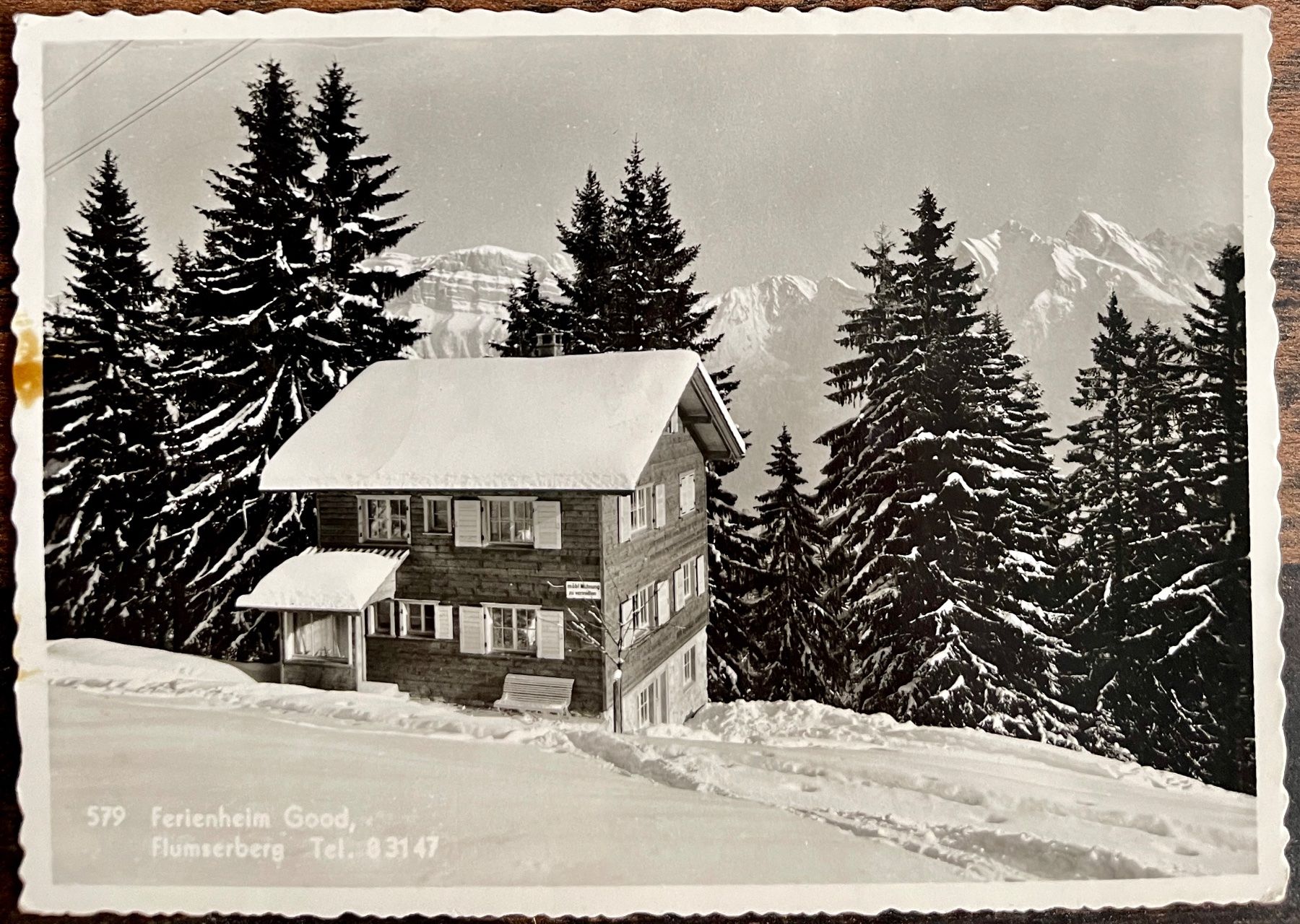 Cartoline postali: FLUMSERBERG - FERIENHELM GOOD 1960 – Usato da Lutry venduto da Ediego