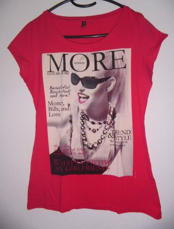 Stretch- Top - Achselarm mit Druck, Gr. 36, Himbeer *AMISU*